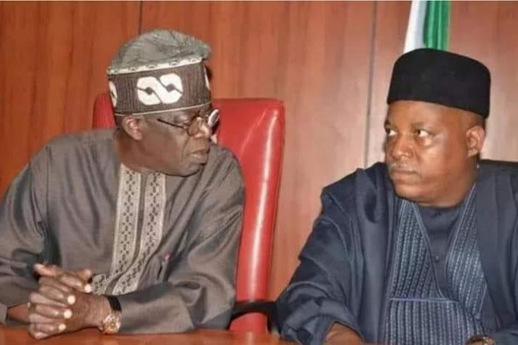 APC Presidential candidate, Bola Ahmed Tinubu, and his running mate and former Borno state Governor, Kashim Shettima. [Twitter/@Arewa_Source]