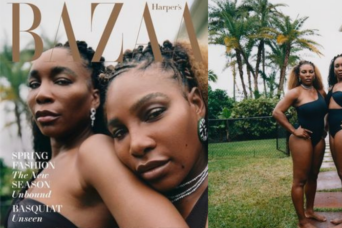Tennis stars Venus and Serena Williams are cover of March's edition'of Harper Bazaar