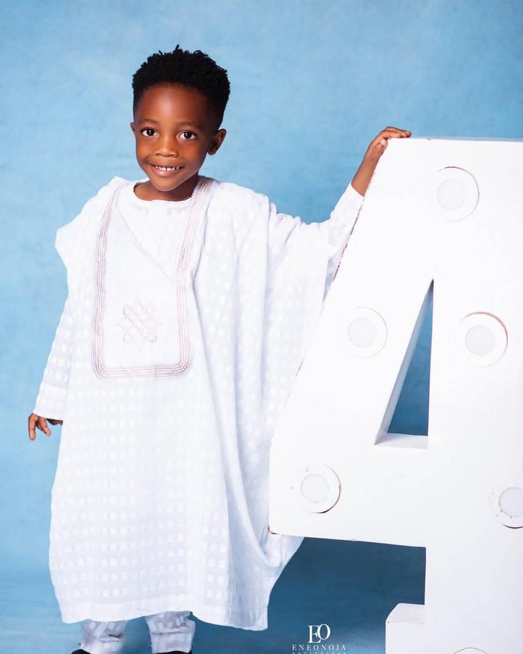 Super Eagles captain Ahmed Musa celebrates as his son turns 4