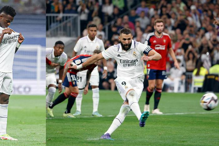 Benzema ushers Barcelona top of La Liga after missed penalty in Real Madrid's 1-1 draw against Osasuna
