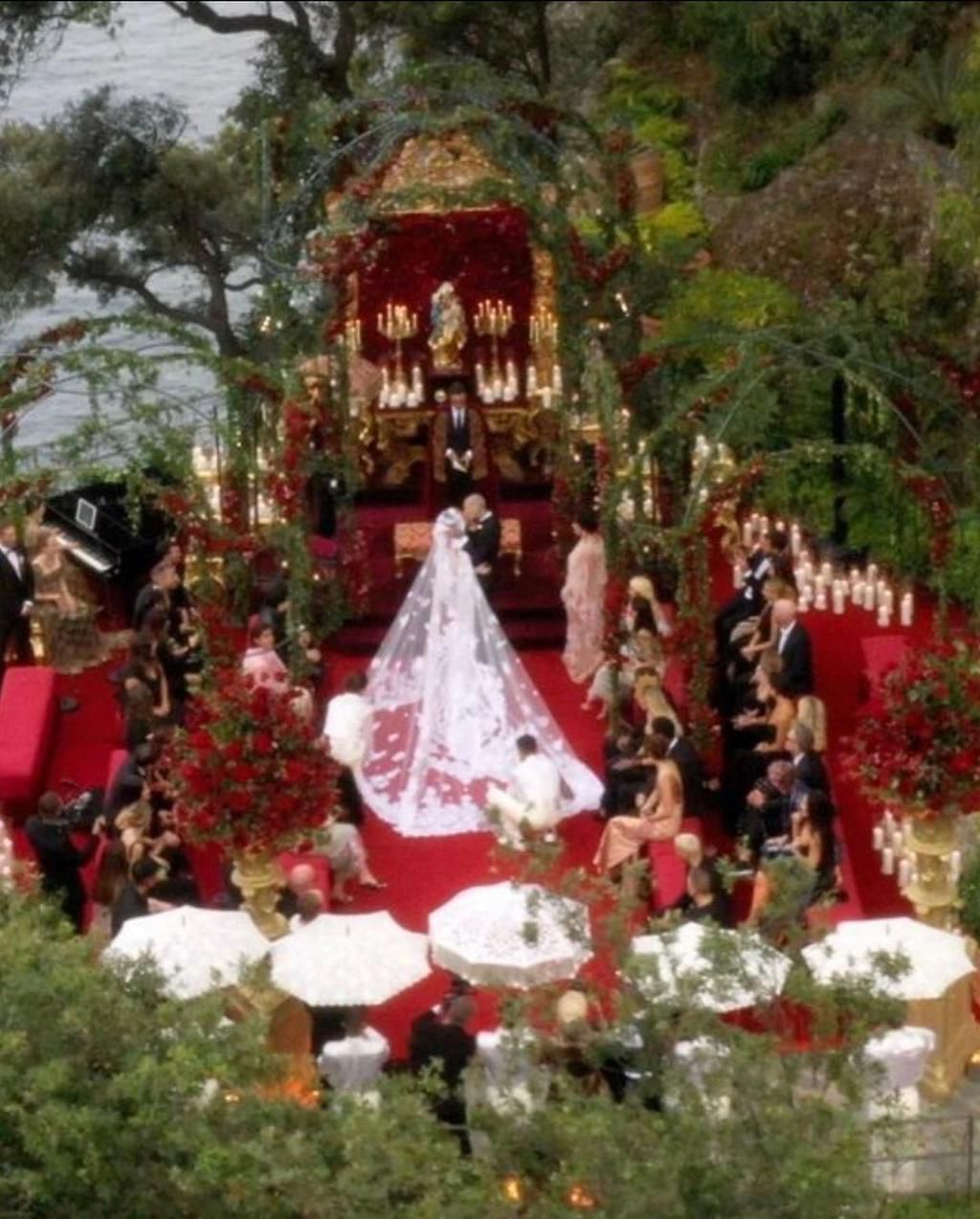 Photos from Kourtney Kardashian & Travis wedding in Italy (Photographer - Ellen von Unwerth)