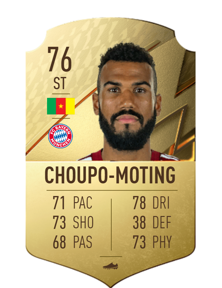 Choupo-Moting FIFA 22 OPR Card