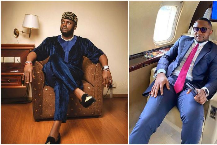 Nigerian comedian I Go Save and music executive Ubi Franklin [Instagram/IGoSave] [Instagram/UbiFranklin]