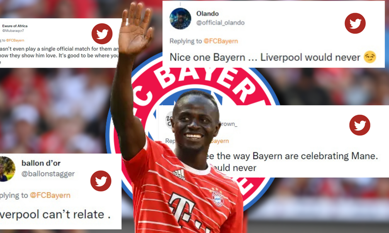 Reactions to Bayern Munich's celebration of Sadio Mane 's CAF Award