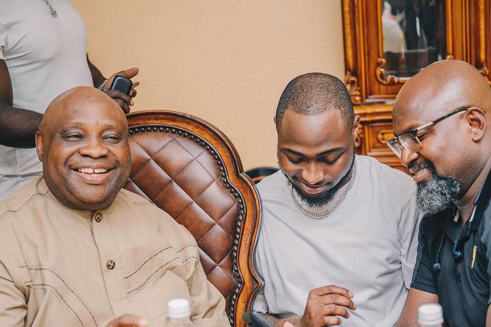 Senator Ademola Adeleke, Davido and Dele Adeleke [Fortune]