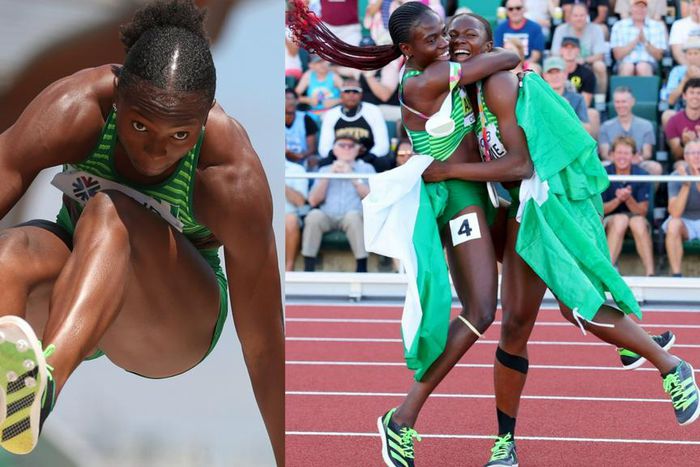 Reactions as Ese Brume wins Silver medal for Nigeria in long jump