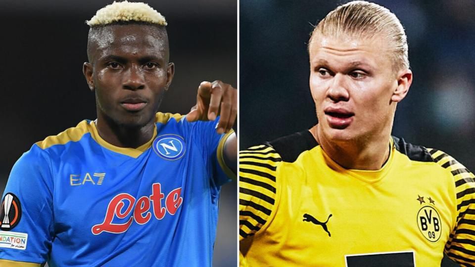 Victor Osimhen compares favourably to Erling Haaland