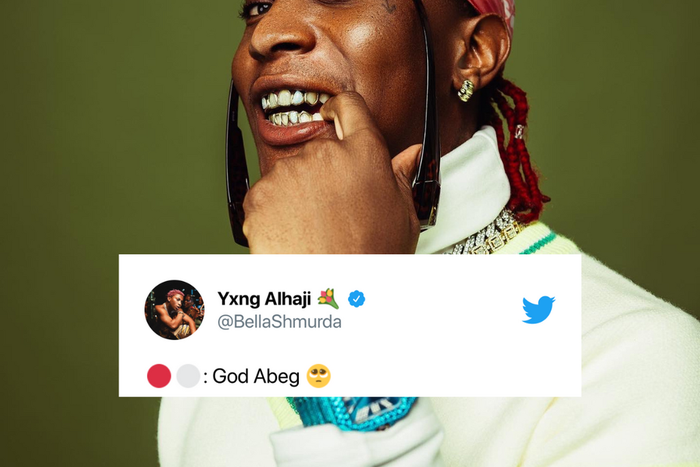 Bella Shmurda's reaction to Manchester United's 4-0 loss against Brentford