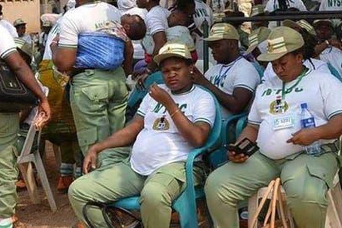 An illustrative photo of nursing mothers and pregnant corp members at an NYSC orientation camp. [punchng]