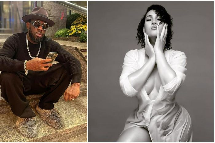 Nigerian music star Timaya and Nollywood actress Caroline Danjuma [Instagram/TimayaTimaya] [Instagram/HRMCarolyn]