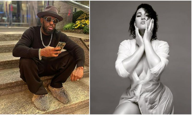 Nigerian music star Timaya and Nollywood actress Caroline Danjuma [Instagram/TimayaTimaya] [Instagram/HRMCarolyn]