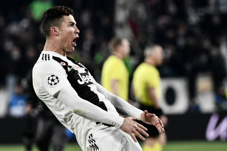 Cristiano Ronaldo celebrated provocatively after scoring his third goal against Atletico Madrid in March