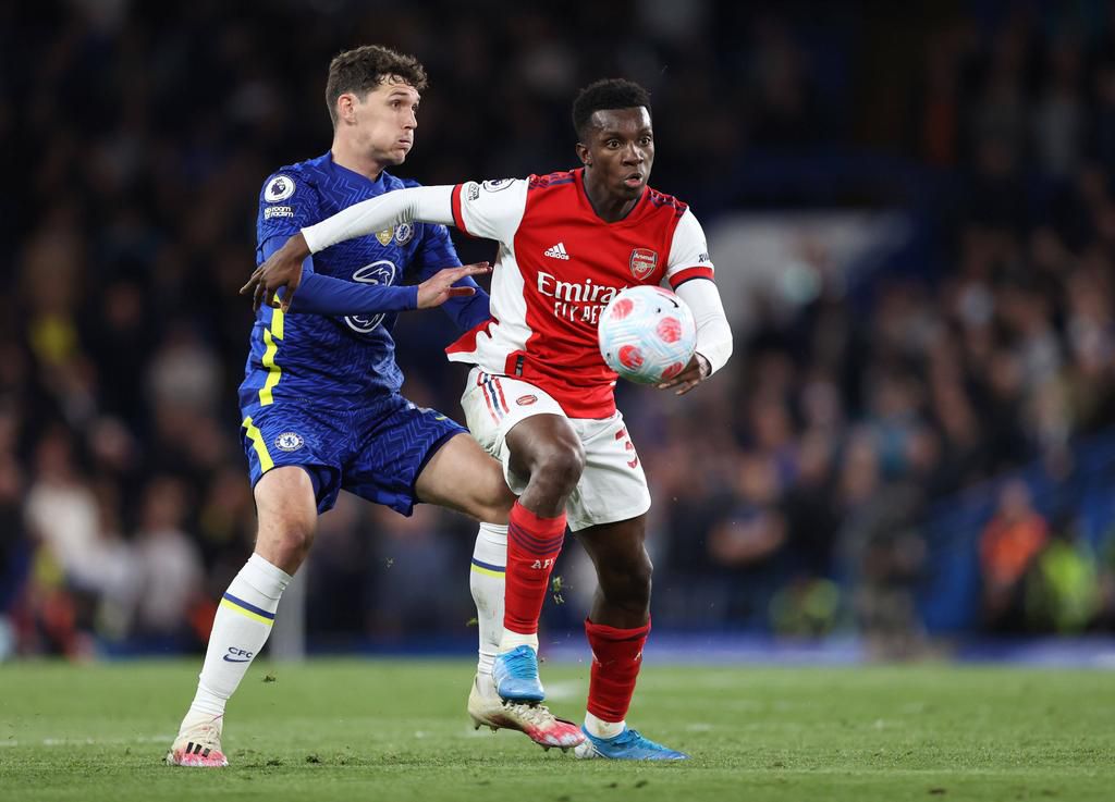 Eddie Nketiah spearheaded Arsenal to a surprise win over Chelsea