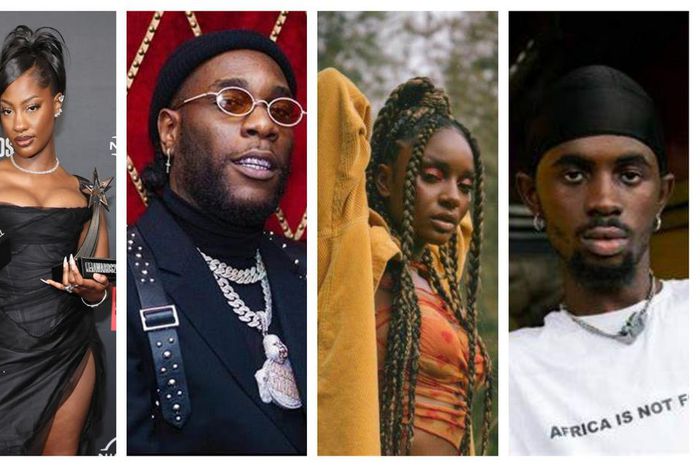 Tems, Burna Boy, Ayra Starr, Black Sherif