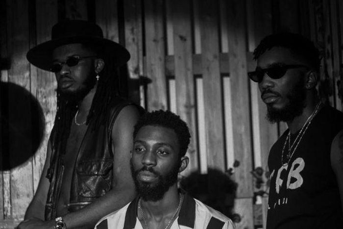 L-R: Members of DRB Lasgidi; Fresh L, BOJ and Teezee. (TheSeunBadejo)