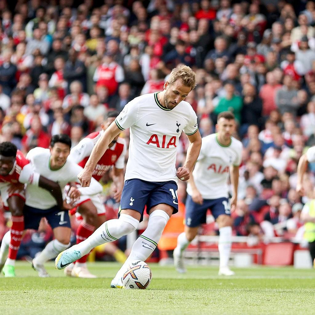 Harry Kane levelled the score from the spot in the first half of the North London Derby