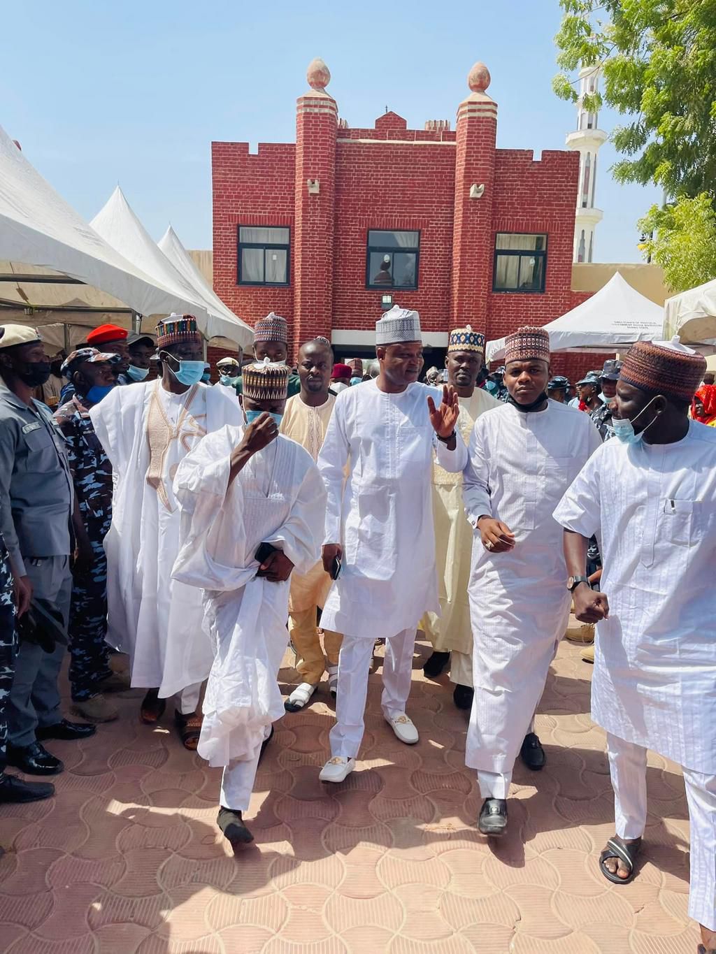 Abba Kyari makes first public appearance at IGP son's wedding since suspension. [Facebook: Abba Kyari]