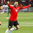 Mohamed Salah celebrates after Saliou Ciss accidentally give Egypt the lead