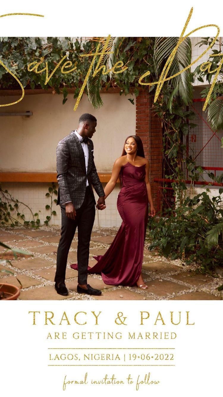 Paul Onuachu and Tracy reveal wedding date in Lagos and Accra [Photos]