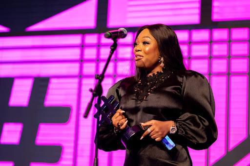 Ify’s kitchen receiving her award for food influencer of the year category.