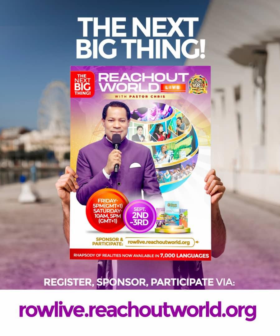 Rhapsody of Realities hits 7,000 languages, hosts #ReachOutWorldLive with Pastor Chris