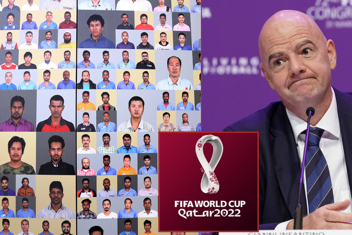 Families of migrant workers are urging FIFA and the Qatari government to pay up ahead 2022 World Cup