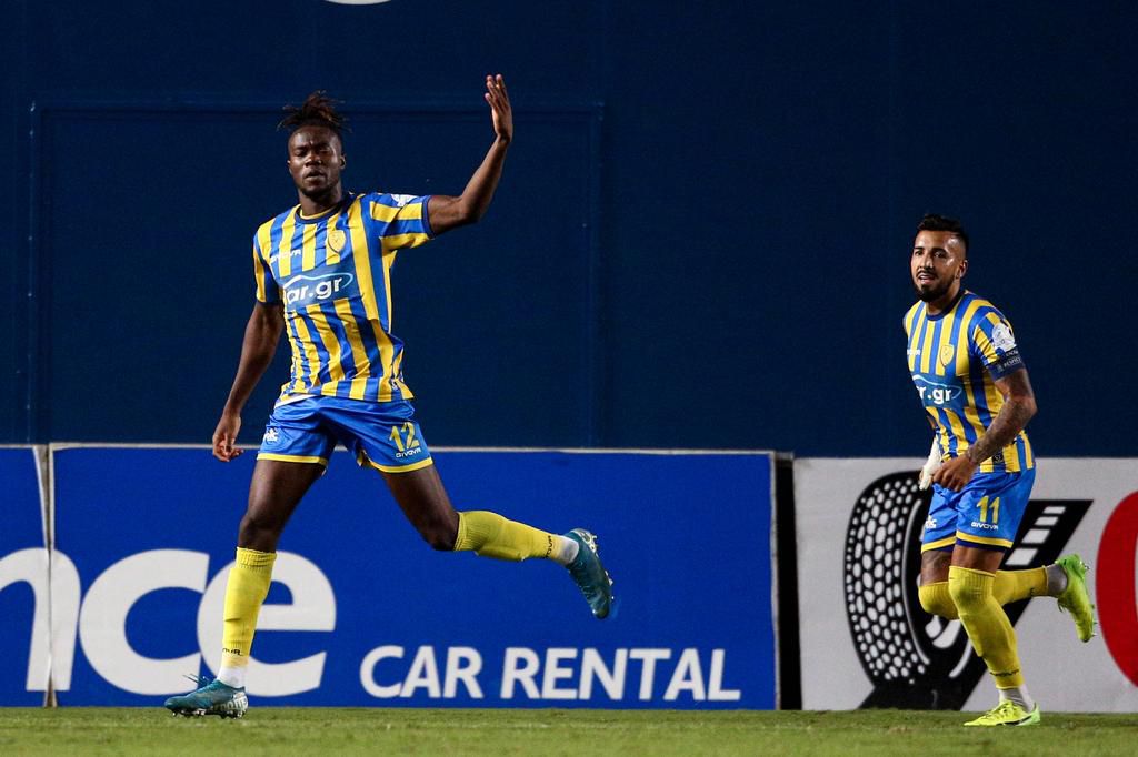 Gboly Ariyibi (L) had a good season for MKE Ankaragurucu