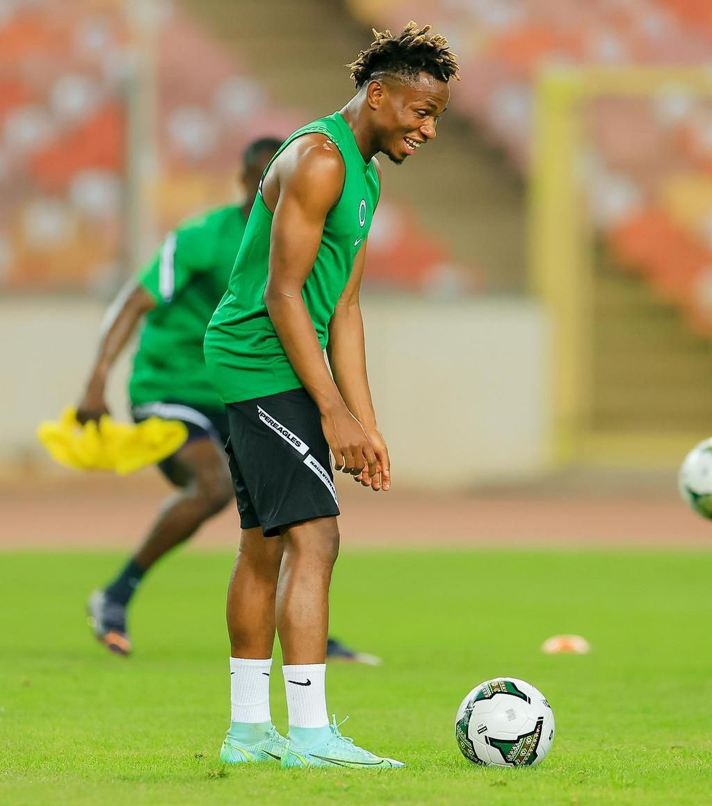 The Super Eagles players are all smiles ahead of the crucial world cup qualifiers against Ghana