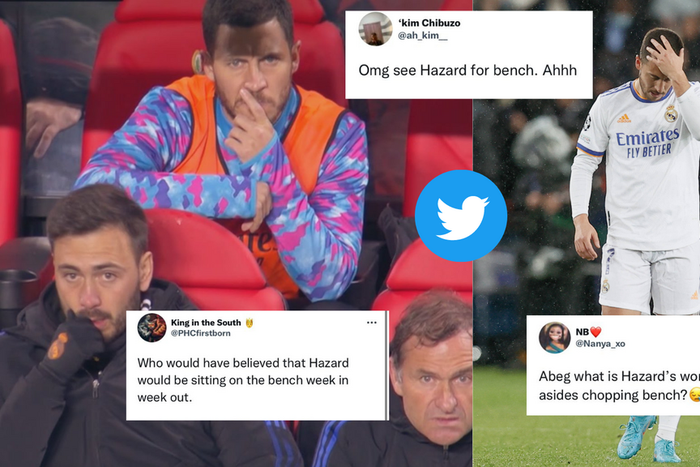 Mixed reactions have followed Eden Hazard's failure to appear as a substitute once again for Real Madrid on Saturday