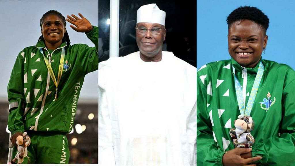 Atiku Abubakar celebrates Commonwealth medals by Team Nigeria