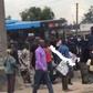 Two policemen have been captured beating up a LASTMA official at a busy bus-stop in Lagos. One of the police officers reportedly disobeyed a traffic rule.