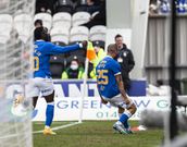 Hat-trick hero, Kemar Roofe.