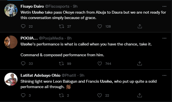 Francis Uzoho reactions