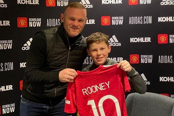Wayne Rooney and his son Kai