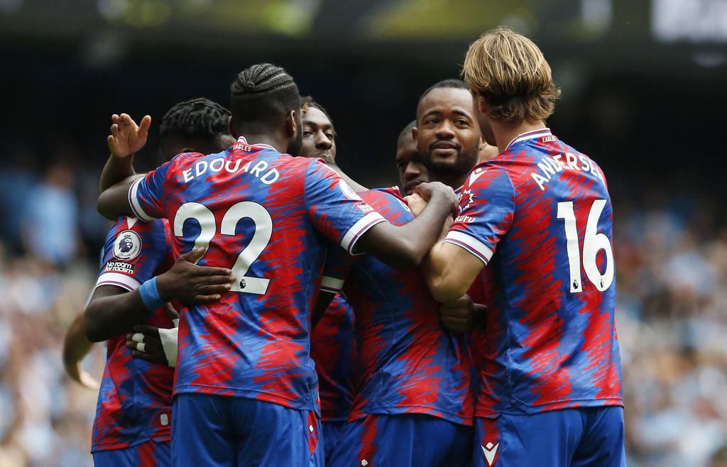 Palace were leading Manchester City half-time at the Etihad