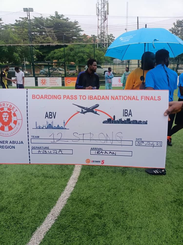 The boarding pass to the national final for 12 Strong FC