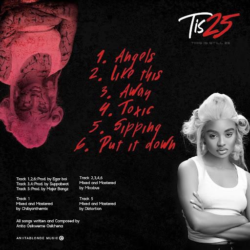 Introducing AniitaBlonde as she takes the centre stage with her new project; Tis25