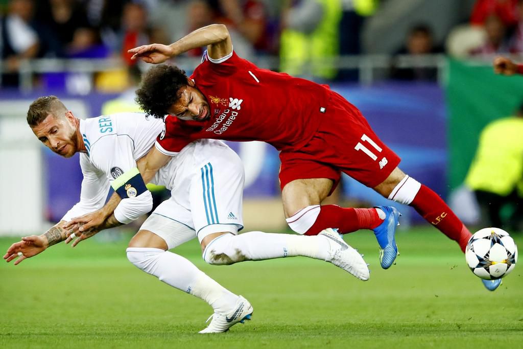 Sergio Ramos injured Mohamed Salah in the 2018 Champions League final