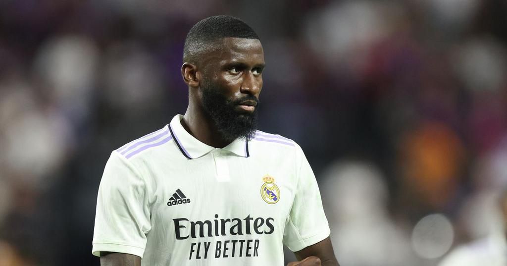 Antonio Rudiger played at left-back for Real Madrid in their friendly pre-season loss to Bracelona