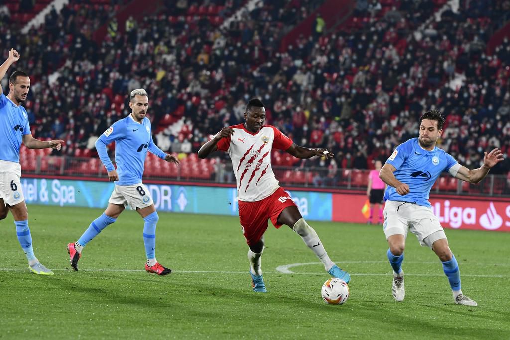 Umar scored a good goal to round up the 2-0 victory for Almeria