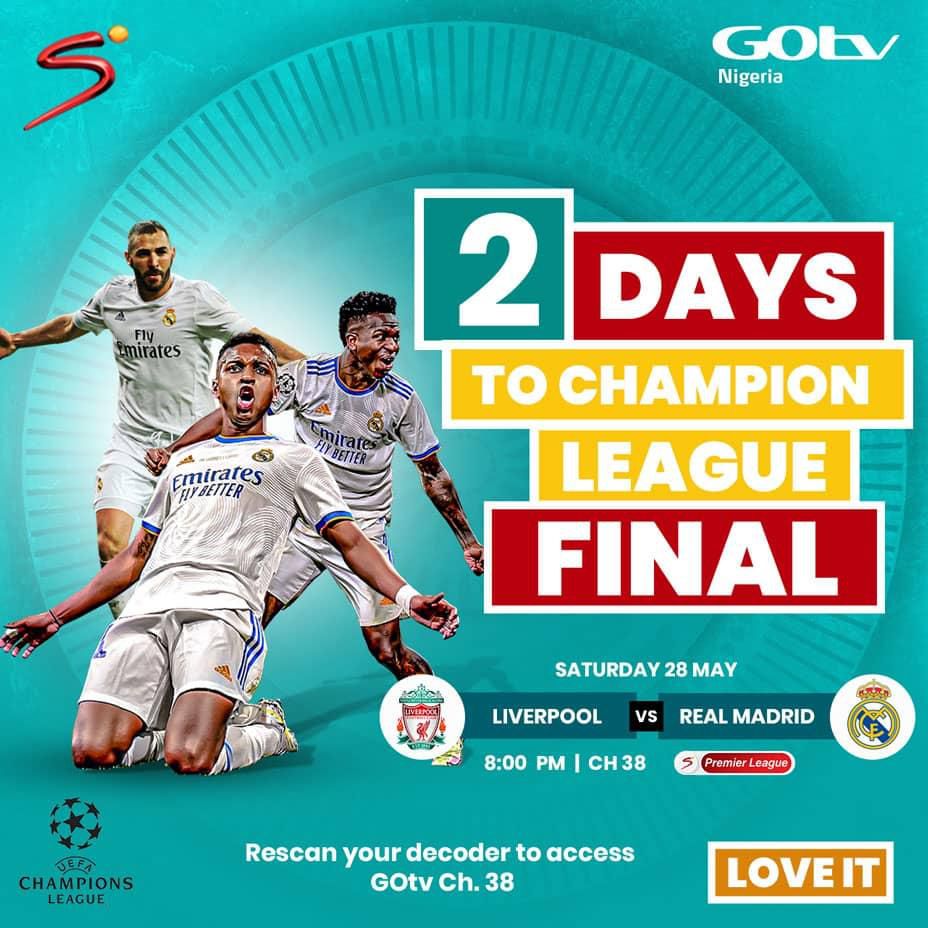 Best of Champions League football comes alive on GOtv Pop-Up Channel 38