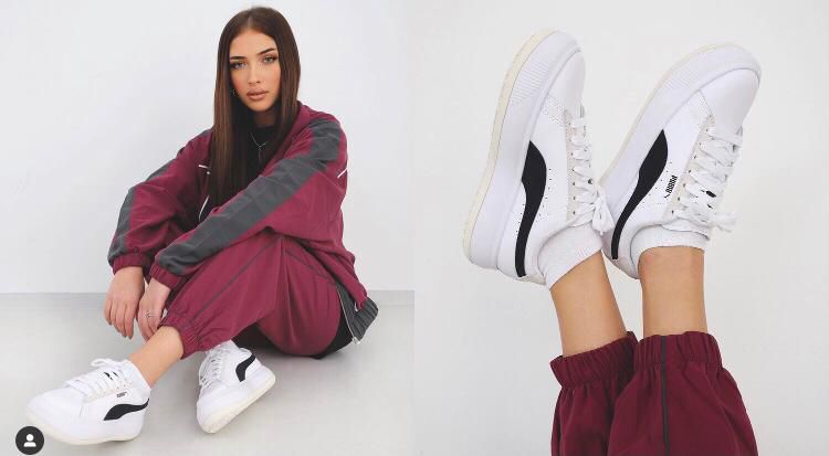 Hava shows off the Puma Suede Mayu collection