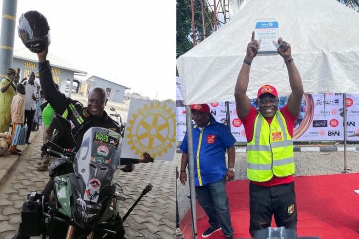 Kunle Adeyanju: Meet the biker who rode from London to Lagos