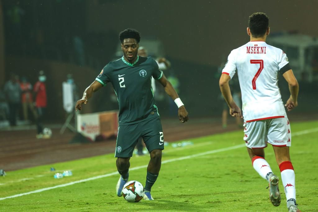 Ola Aina was one of the few who had a good game on a dreary night for the Super Eagles (Photo by Imago/Shengolpixs/Tobi Adepoju)