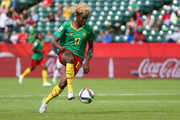 Gaelle Enganamouit won the CAF Women's player award for her performance at the 2015 World Cup