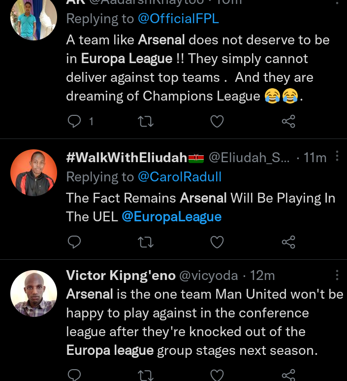 Arsenal heading for the Europa League after 3-0 loss to Tottenham Hotspur