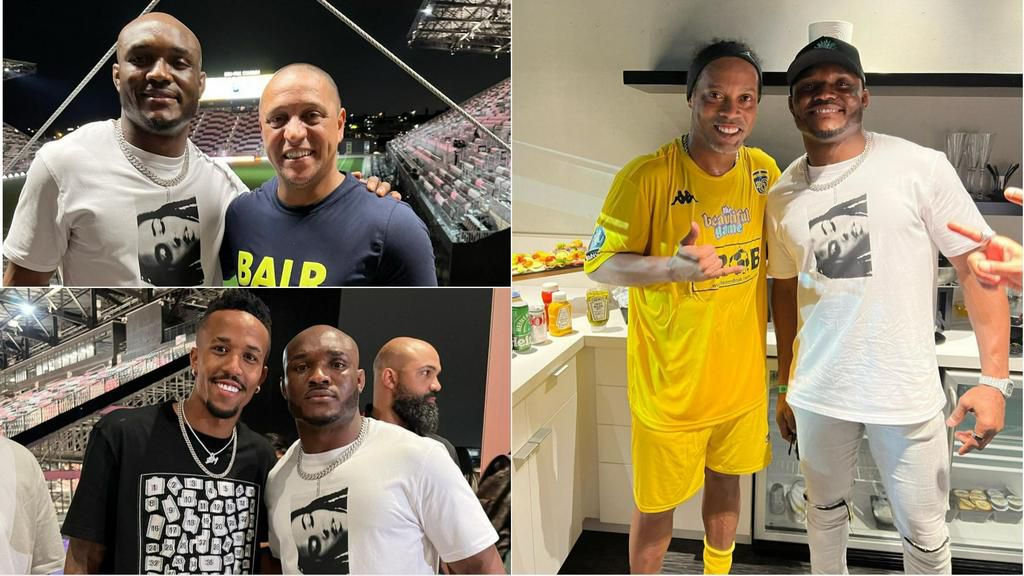 Kamaru Usman teams up with Ronaldinho, Roberto Carlos