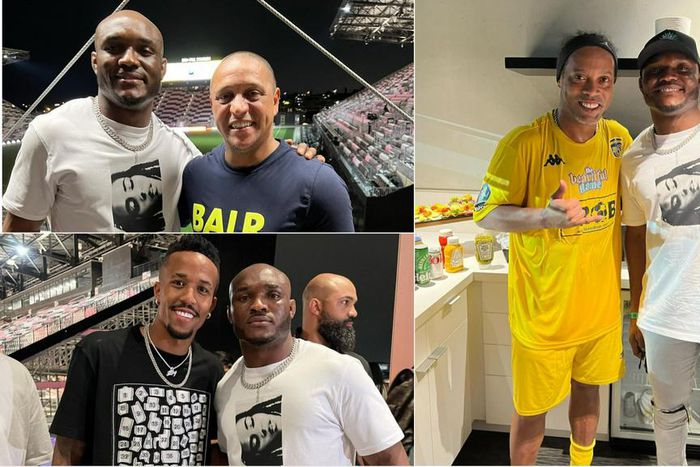 Kamaru Usman teams up with Ronaldinho, Roberto Carlos