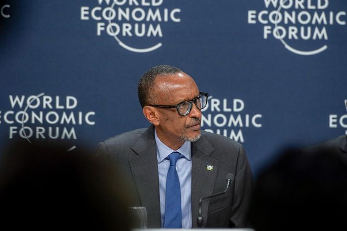 President Kagame at the 2022 WEF in Davos, Switzerland