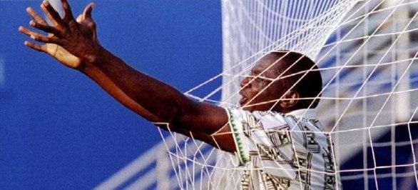 Rashidi Yekini's iconic celebration at USA 94
